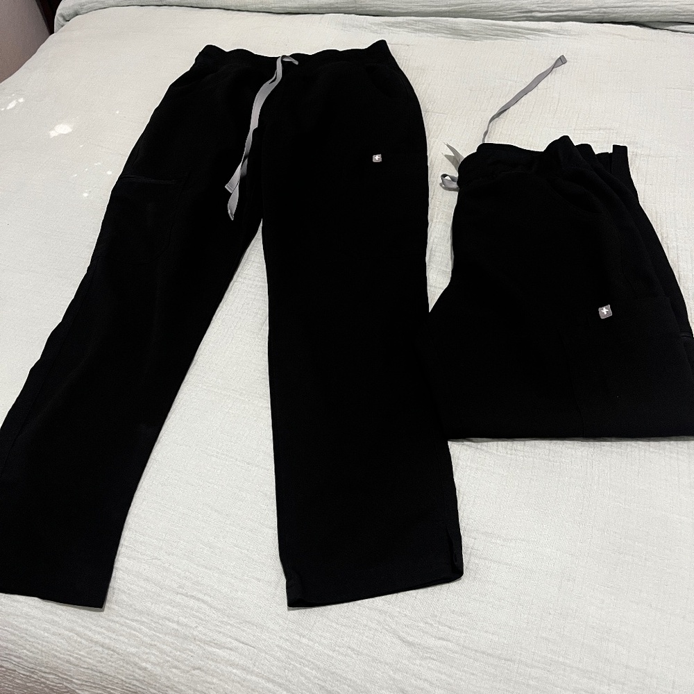 Black Figs Small Petite Yola Scrub Pants